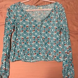 Teal Long Sleeve Shirt